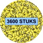 Fako Bijoux - Emoji / Smiley Kralen Bulk - Acryl - 7mm -, Verzenden, Nieuw