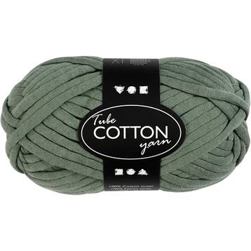 Textielgaren, L: 45 M, donkergroen, 100 gr/ 1 bol, Nieuw