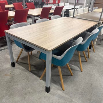Steelcase kantoortafel nieuw blad midden eiken - 200x100 cm, Ophalen of Verzenden, Nieuw in verpakking