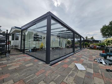 VAKANTIE ACTIE GLAZENSCHUIFDEUREN INCLUSIEF MONTAGE, Nieuw, Serre