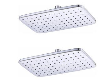 Veiling - 2x Beaux hoofddouche rechthoekig 29x18cm Port chro, Nieuw