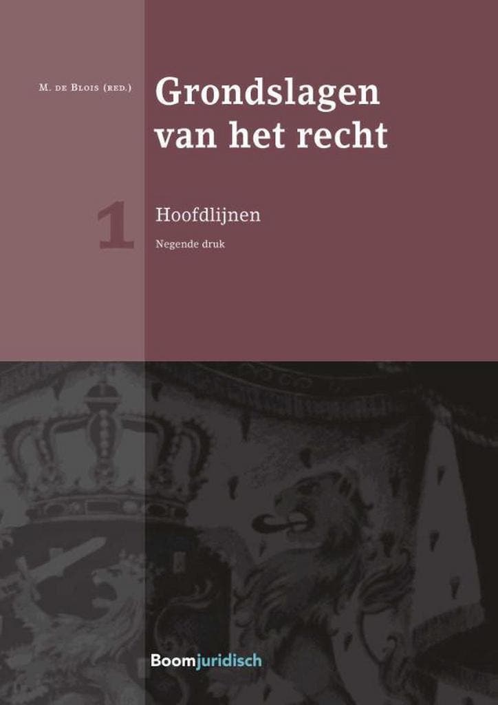 Grondslagen van het recht / 1: Hoofdlijnen / Boom Juridische, Boeken, Wetenschap, Gelezen, Verzenden