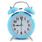 IvoQ Blauwe Klassieke Wekker met Dubbele Bel, Witgoed en Apparatuur, Wekkers, Verzenden, Nieuw