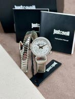 Just Cavalli - Signature Snake watch silver - Zonder, Nieuw