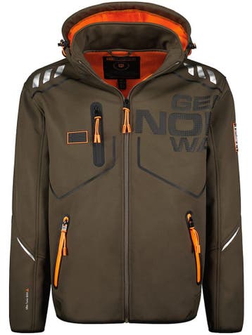 Geographical Norway Softshell Heren Jas Robin Kaki, Verzenden, Nieuw, Bruin