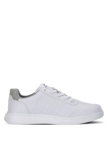 Witte sneakers heren met grijs | Slazenger Delroy | nieuw, Kleding | Heren, Verzenden, Nieuw, Sneakers of Gympen, Wit