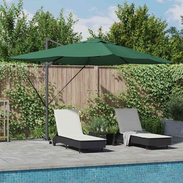 vidaXL Parasol 352 x 251 x 265 cm Polyester en Aluminium, Verzenden, Nieuw, 2 tot 3 meter