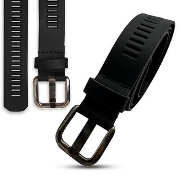 Arieszzz Zwarte Leren Riem | Handgemaakt & Unisex, Kleding | Dames, Riemen en Ceinturen, Nieuw