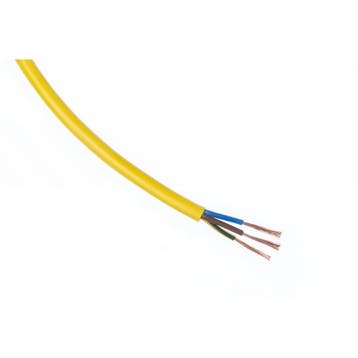 Ronde PVC kabel H05VV-F geel 3x2,5mm² per meter, Ophalen of Verzenden, Nieuw