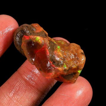 Kristalopal ruwe steen 55 karaat, Ethiopische opaal rauw Ruw