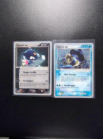 Pokémon - 2 Card - Lapras ex 99/109 & Sneasel ex 103/109 –, Nieuw