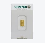 C. Hafner goudbaar 1 gram met certificaat  | Goudonline, Goud