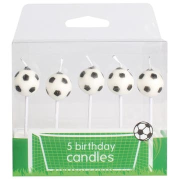 Culpitt Taartkaarsjes Voetbal 5st., Verzenden, Nieuw