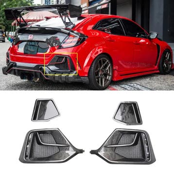 CarbonWorks Achter Mistlampen Covers Carbon Honda Civic, Ophalen of Verzenden, Nieuw, Honda
