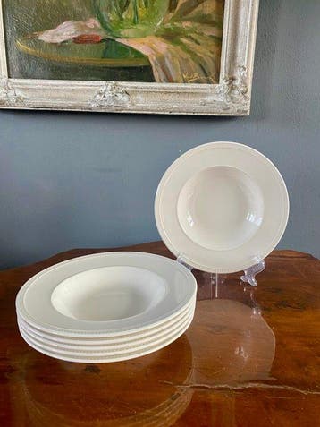 Wedgwood - Eetservies (6) - Windsor - Porselein - Soep- of