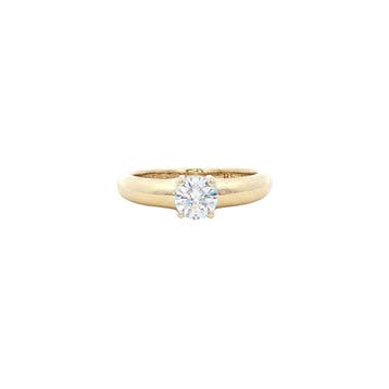 Gouden ring met zirkonia Blush 14 karaat, Verzenden, Zo goed als nieuw, Goud