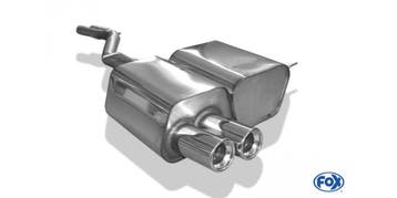 FOX BMW Z4 E85 einddemper incl. Y-aansluitstuk 2x50mm - 2x80, Auto-onderdelen, Verzenden, Nieuw