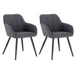 24goodz Set van 2 Eetkamerstoelen met Armleuningen - Ergonom, Huis en Inrichting, Stoelen, Verzenden, Nieuw