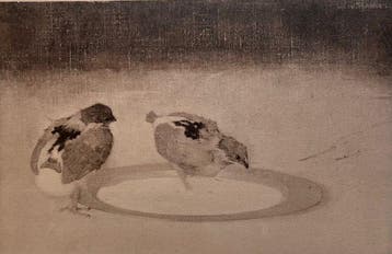 Jan Mankes (1889-1920) - Kuikens op Tinnen Schaal 1923, Antiek en Kunst