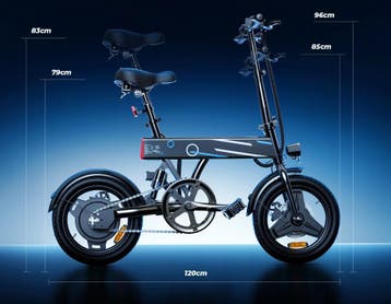 Elektrische Vouwfiets 14 Inch – 250W Motor 25 km/u, Fietsen en Brommers, Fietsen | Racefietsen, Verzenden, Nieuw