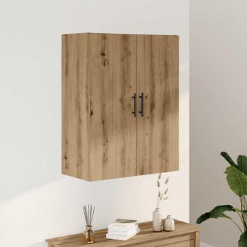 vidaXL Wandkast 69,5x34x90 cm artisanaal eikenkleurig, Verzenden, Nieuw, 50 tot 100 cm, Minder dan 100 cm