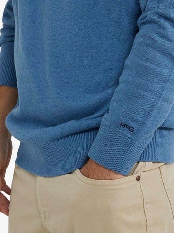 2dekans | McGregor Trui Merino Blend Lichtblauw - Maat M -, Ophalen of Verzenden, Zo goed als nieuw, Blauw, McGregor