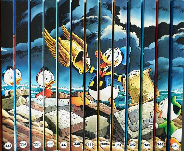 Gratis verzending! Compleet Donald Duck Pockets 333 t/m 345, Boeken, Stripboeken, Zo goed als nieuw, Complete serie of reeks, Verzenden