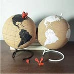 Kurken Wereldbol Prikbord Globe Decoratie voor Bureauen Reiz, Verzenden, Nieuw