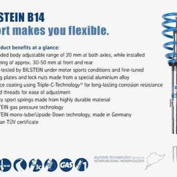 Bilstein B14 (PSS) 14-15 Ford Fiesta / Fiesta ST Front &, Ophalen of Verzenden, Nieuw