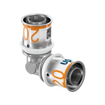 Uponor S-Press Plus perskoppeling Ø20x20 knie, Verzenden, Nieuw