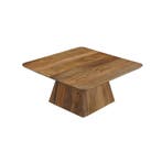 Salontafel Mangohout Salontafel Mick Vierkant 80x80 cm, Verzenden, Vierkant, Nieuw, Industriële meubels