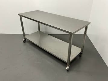 Mobiele RVS Werktafel | 12 stuks beschikbaar, Ophalen of Verzenden