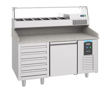 Pizzawerkbank | 380L | 1 Deur + 5 Deegladen | -2°c/+8°c | 15, Ophalen of Verzenden, Nieuw