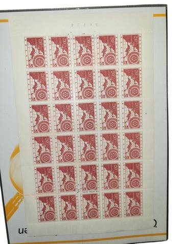 België 1950 - Postzegelblokken Frankrijk, Gestempeld