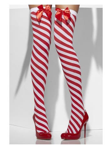 Kerst zuurstok kousen  met strik, Kleding | Dames, Carnavalskleding en Feestkleding, Ophalen of Verzenden, Nieuw
