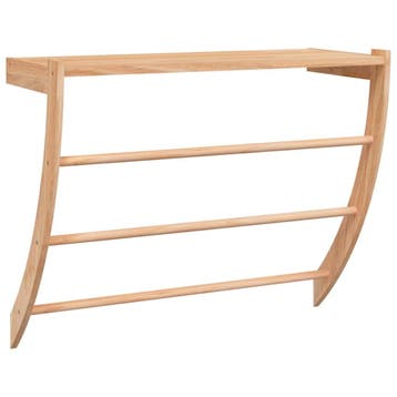 Wandrek Badkamer Walnoothout | 33% Korting | Actie, Huis en Inrichting, Ophalen of Verzenden, Zo goed als nieuw, Bruin, Handdoekenrek