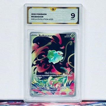 Pokémon Graded card - BULBASAUR 133 - Pokémon - GG 9, Hobby en Vrije tijd, Verzamelkaartspellen | Pokémon, Nieuw