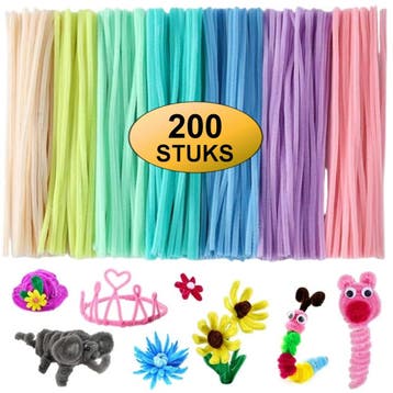 Fako Bijoux - 200 Gekleurde Macaron Pijpenragers - Set van, Verzenden, Nieuw