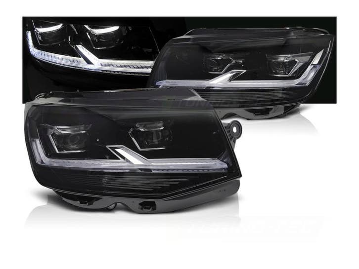 FULL LED koplampen DRL Black geschikt voor VW T6, Auto-onderdelen, Verlichting, Nieuw, Volkswagen, Verzenden