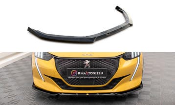 Voorspoiler V.1 Peugeot 208 GT Maxton Glans Zwart, Ophalen of Verzenden, Nieuw