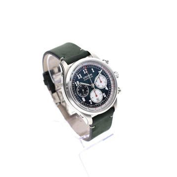 Union Glashütte Belisar D009.427.16.092.00; Chronograaf h.., Overige merken, Leer, Polshorloge, Ophalen of Verzenden