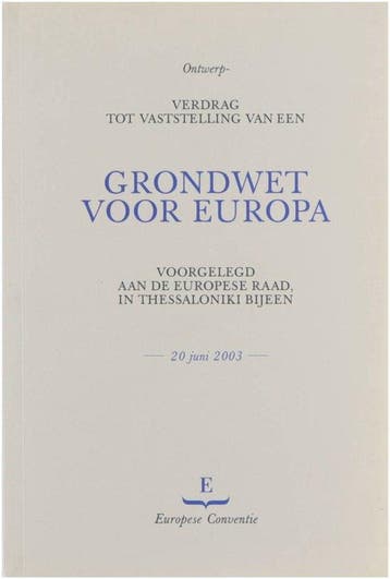 Ontwerp-verdrag tot vaststelling van een grondwet voor, Verzenden, Gelezen, Europese Conventie