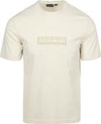 Napapijri T-shirt Logo Off White maat XL Heren, Kleding | Heren, T-shirts, Verzenden, Nieuw, Maat 56/58 (XL), Napapijri
