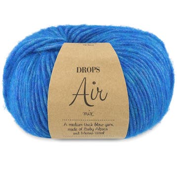 DROPS Air Mix - 37 bluebird - Wol Garen, Ophalen of Verzenden, Nieuw