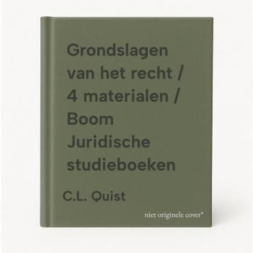Grondslagen van het recht / 4 materialen / Boom Juridische, Verzenden, Gelezen, C.L. Quist