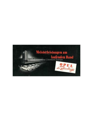 1951 OPEL OLYMPIA & KAPITÄN BROCHURE DUITS, Nieuw, Opel, Author