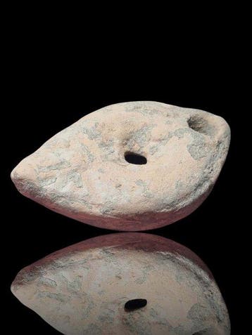Oud-Romeins Terracotta, Early Olielamp - 70.1 mm (Zonder