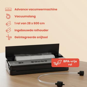 2dekans | KitchenBrothers vacumeermachine advance - 8L/min -, Ophalen of Verzenden, Zo goed als nieuw