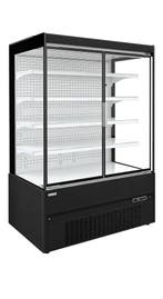 zwarte multideckkoeler | 2 glazen deuren | 1312 x 630 x 1..., Verzenden, Nieuw in verpakking