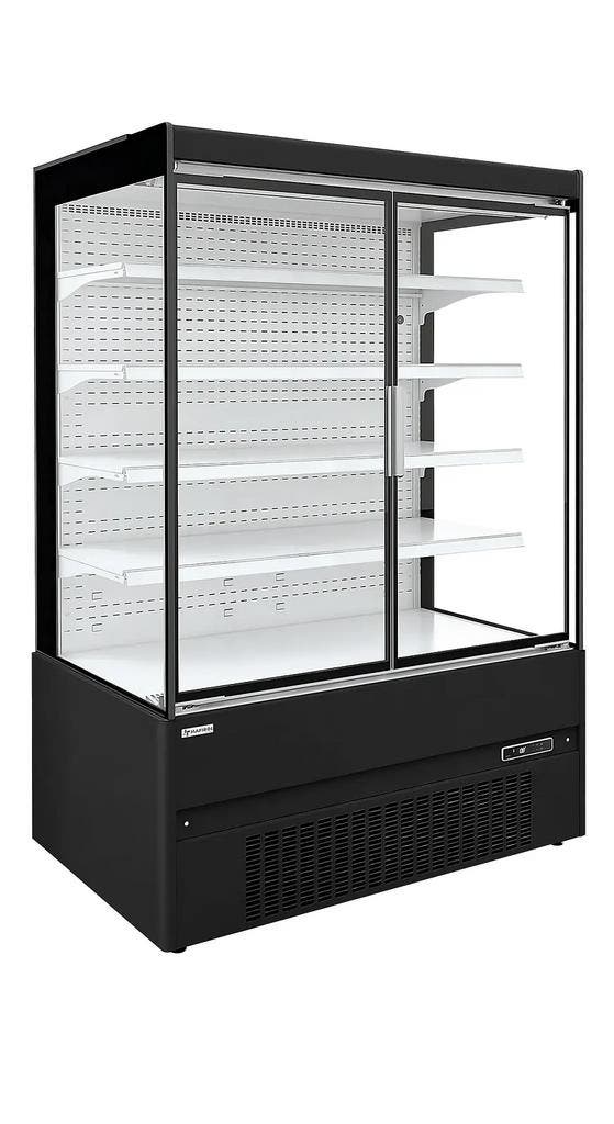 zwarte multideckkoeler | 2 glazen deuren | 1312 x 630 x 1..., Zakelijke goederen, Horeca | Keukenapparatuur, Verzenden